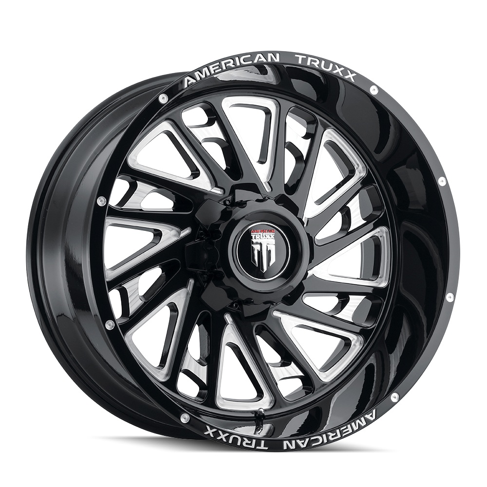 American Truxx BLADE AT1905 Gloss Black Milled wheel