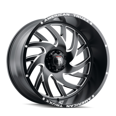 American Truxx XCLUSIVE AT1907 Satin Black Milled wheel