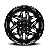 American Truxx EUPHORIA AT1914 Gloss Black Milled