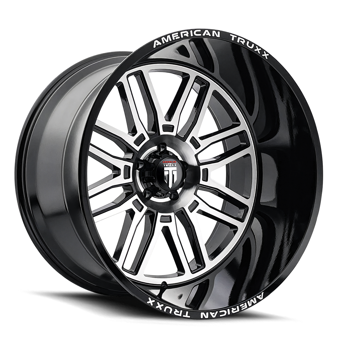 American Truxx RESTLESS AT1915 Gloss Black Milled wheel