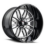 American Truxx RESTLESS AT1915 Gloss Black Milled wheel