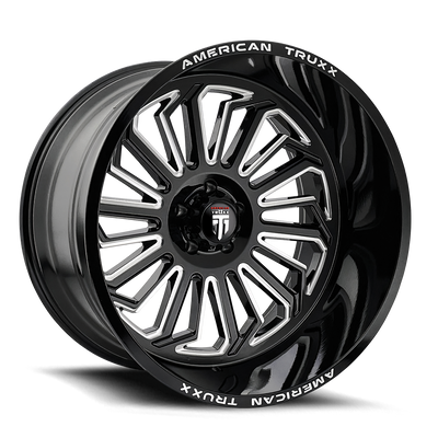 American Truxx BUTCHER AT1916 Gloss Black Milled wheel