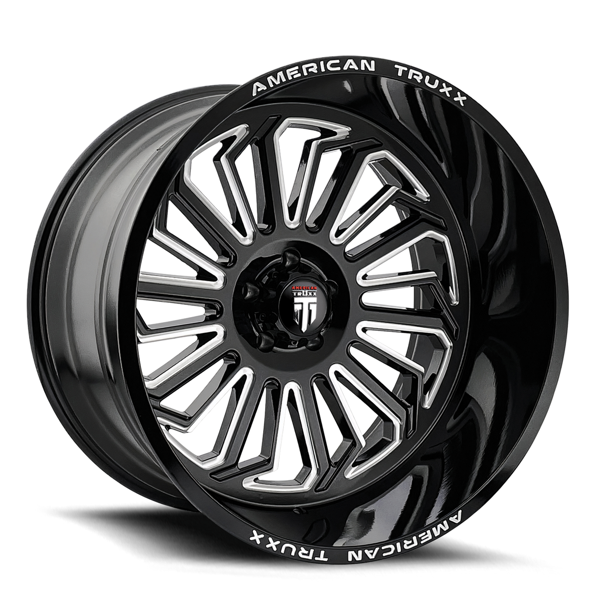 American Truxx BUTCHER AT1916 Gloss Black Milled wheel