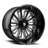 American Truxx BUTCHER AT1916 Gloss Black Milled wheel