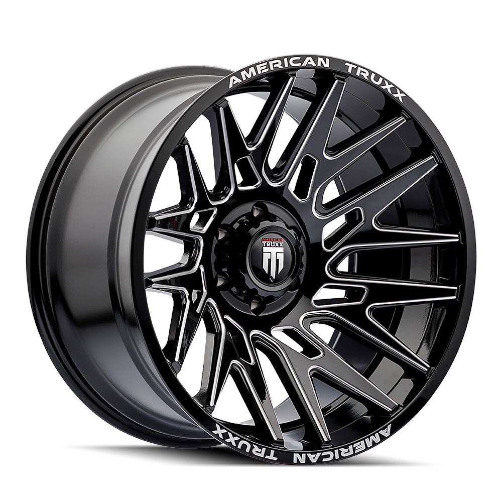 American Truxx EVOLUTION AT1919 Gloss Black Milled wheel