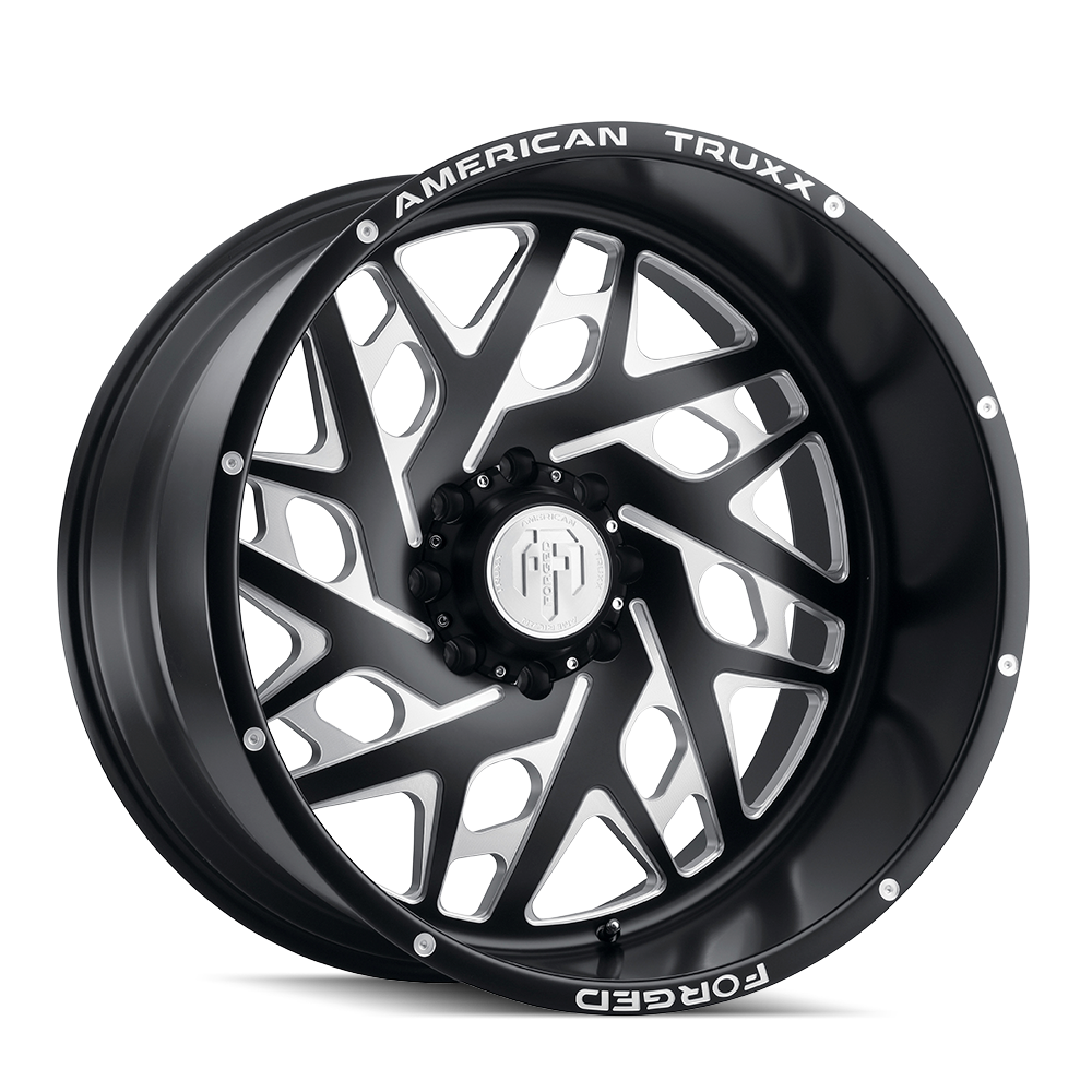 American Truxx ARIES ATF1909 Matte Black Milled wheel