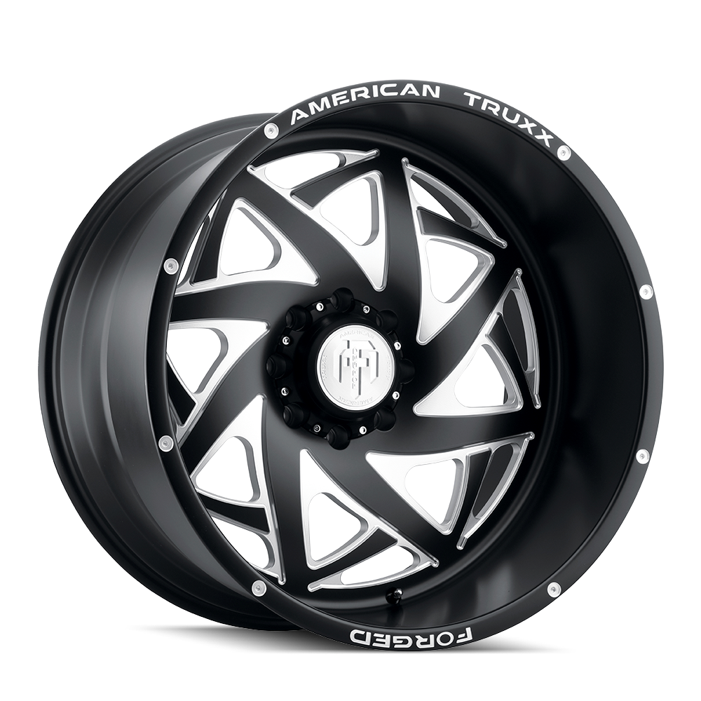 American Truxx KRONOS ATF1910 Matte Black Milled wheel