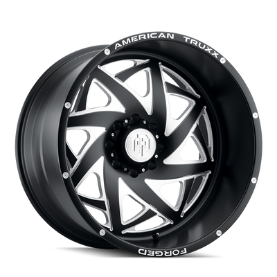 American Truxx KRONOS ATF1910 Matte Black Milled wheel