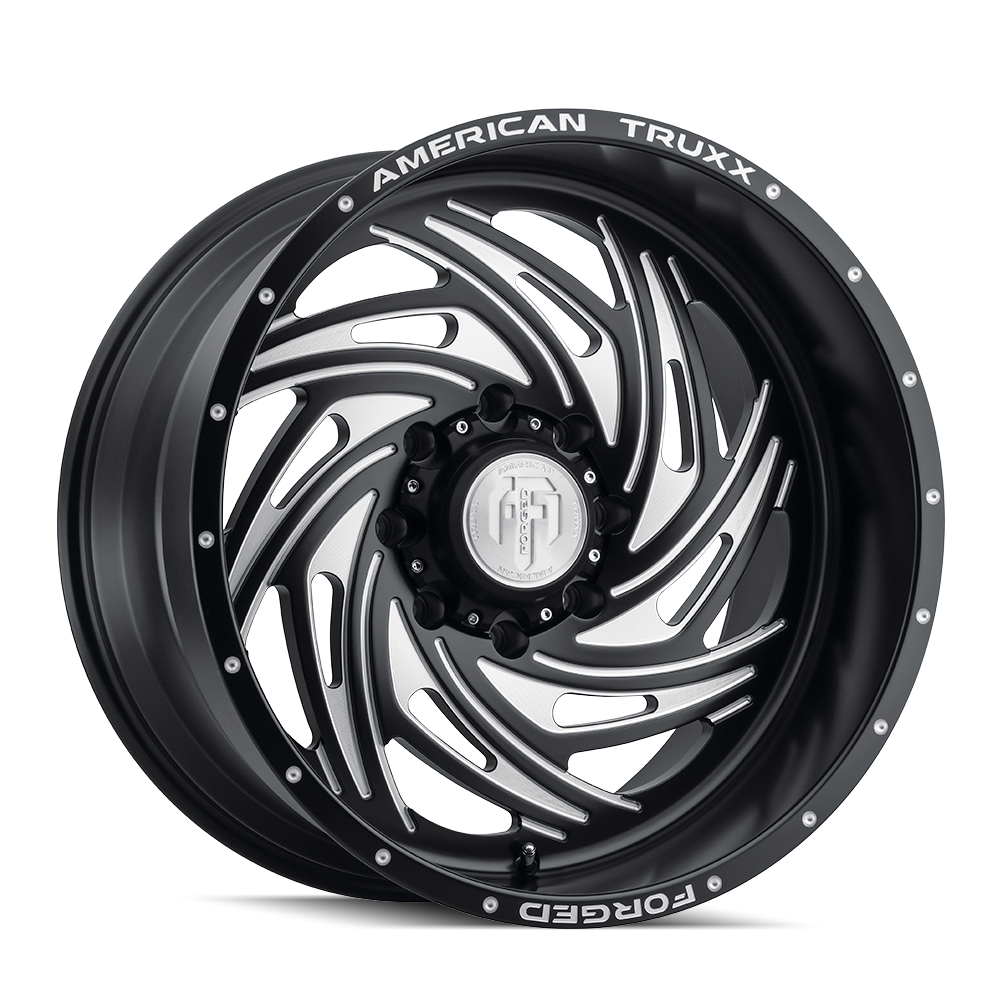 American Truxx TWISTED ATF1911 Matte Black Milled wheel