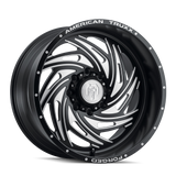 American Truxx TWISTED ATF1911 Matte Black Milled wheel