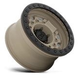 Black Rhino Avenger Beadlock 17x8.5 -30 Desert Sand Bronze with a Black Real Beadlock   truck wheel