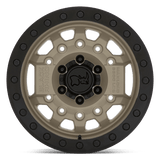 Black Rhino Avenger Beadlock 17x8.5 -30 Desert Sand Bronze with a Black Real Beadlock   truck wheel