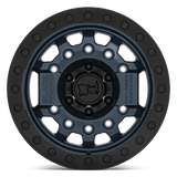 Black Rhino Avenger Beadlock 17x8.5 0 Navy Blue with a Black Real Beadlock   truck wheel