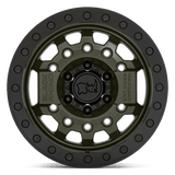 Black Rhino Avenger Beadlock 17x8.5 0 Olive Drab Green with a Black Real Beadlock   truck wheel