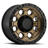 ATX Series AX201 17x9 -12mm Matte Bronze With Black Lip