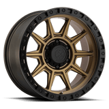 ATX Series AX202 17x9 -12mm Matte Bronze With Black Lip