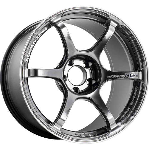 Advan Racing RG-4 Racing Hyperblack with a Machined Outer Lip Ring