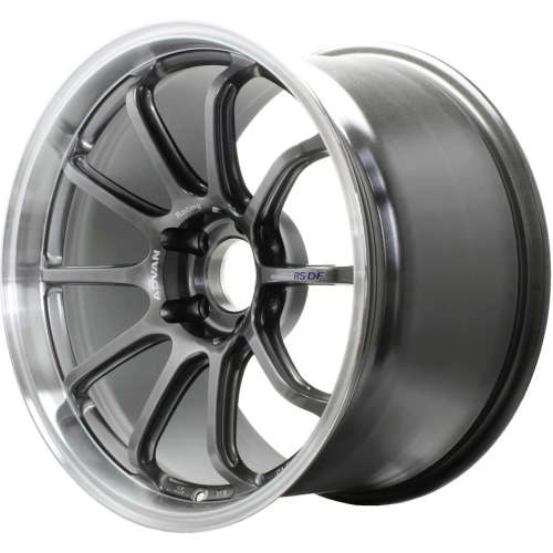 Advan Racing RS-DF Progressive Racing Hyperblack with a Machined Lip
