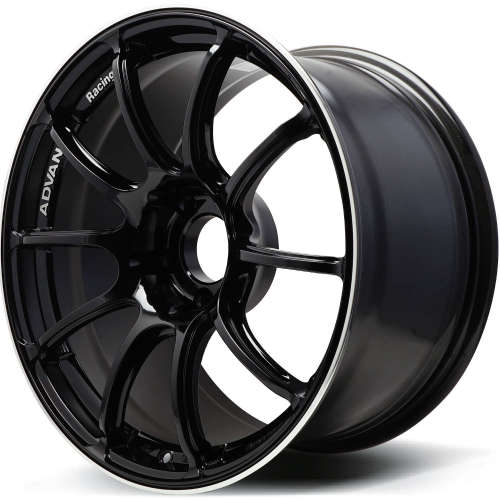Advan Racing RZII Gloss Black with a Machined Lip Ring