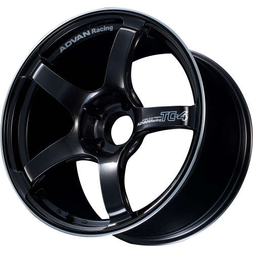 Advan Racing TC4 Racing Black Gunmetallic with a Machined Outer Lip Ring