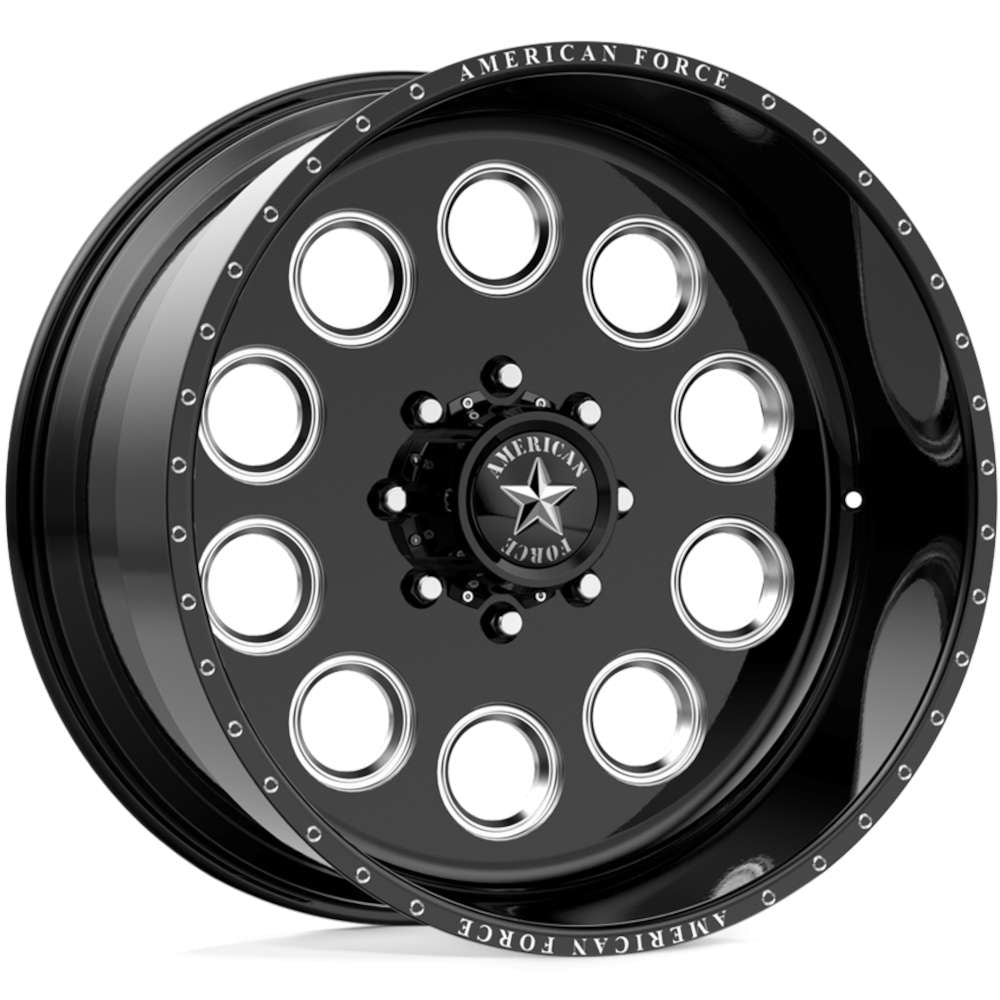 American Force Big Ten SS Black Milled wheel