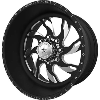 American Force Bravo SF Black Machined wheel
