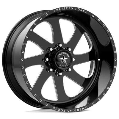 American Force Burnout SS Black Milled wheel