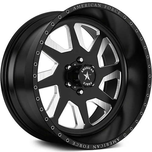 American Force Halo SF Black Machined wheel