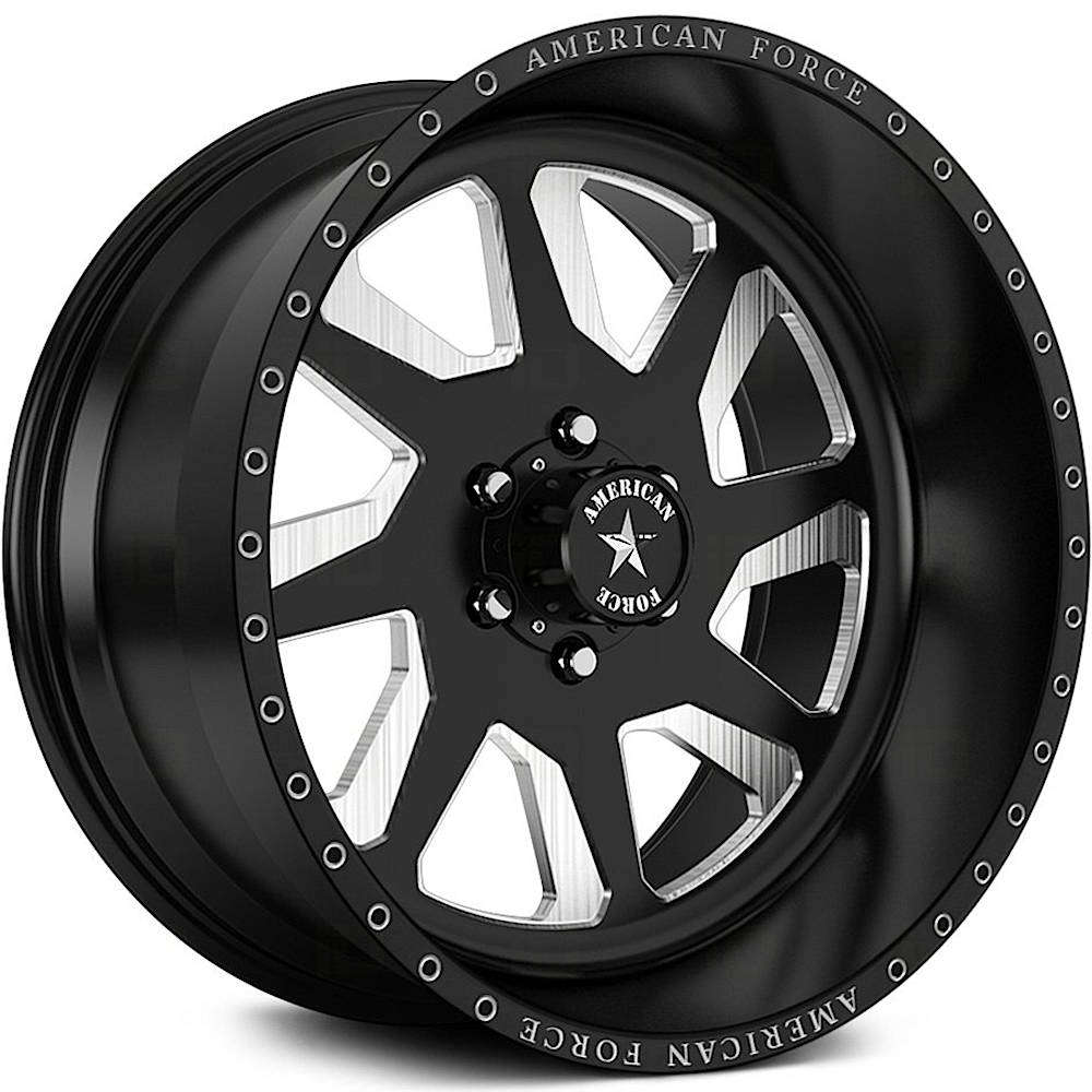 American Force Halo SF Black Machined wheel