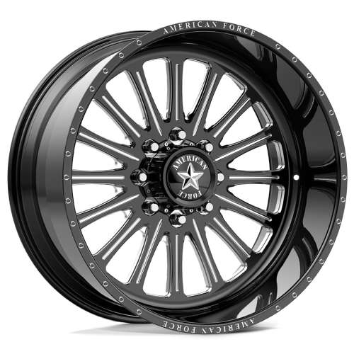 American Force Lexar SS Gloss Black with Milled Spoke Windows