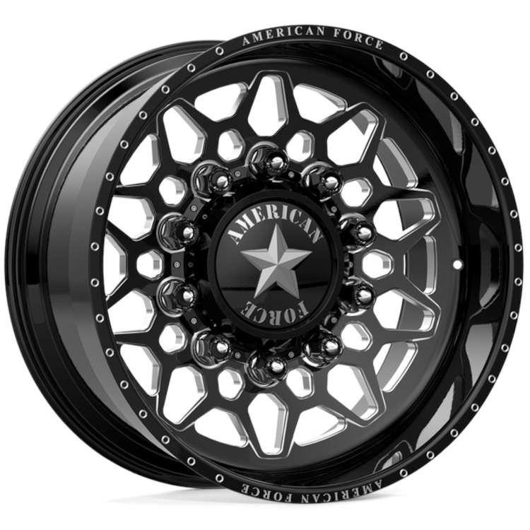 American Force Orion CCBR Black Machined wheel