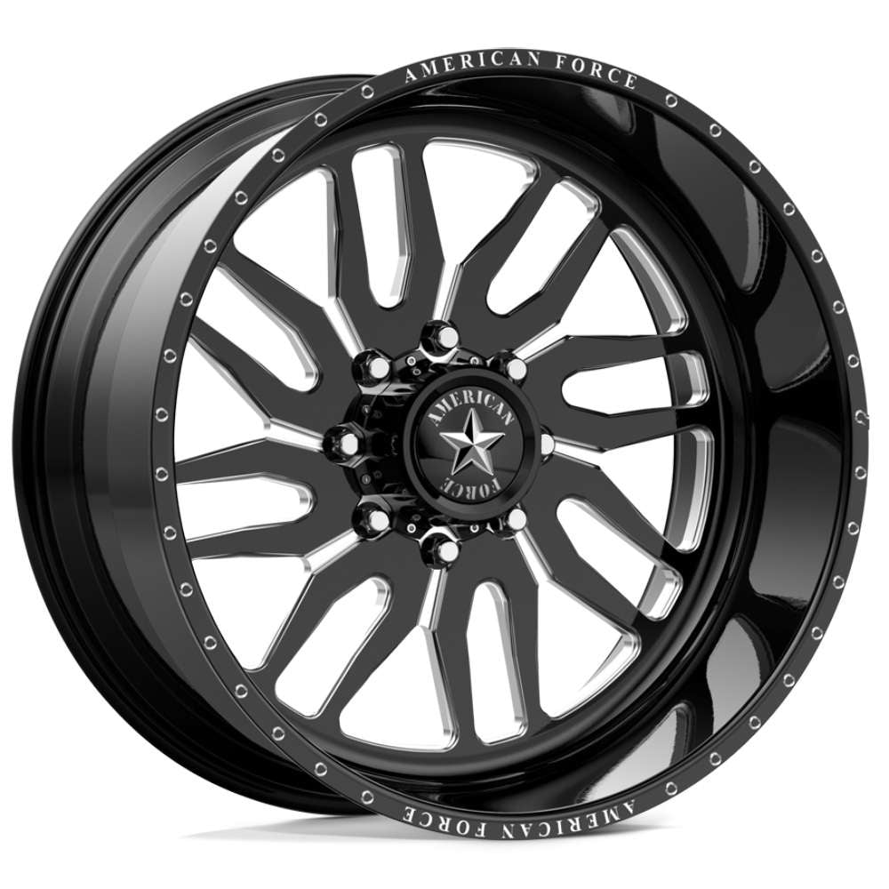 American Force Redd SS Gloss Black with Milled Spoke Windows