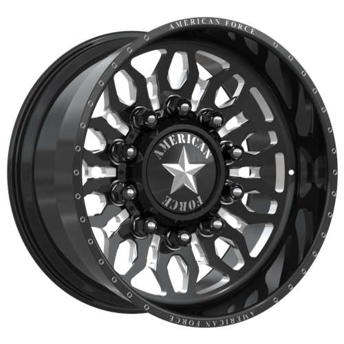 American Force Shrapnel CCBR Black Milled wheel