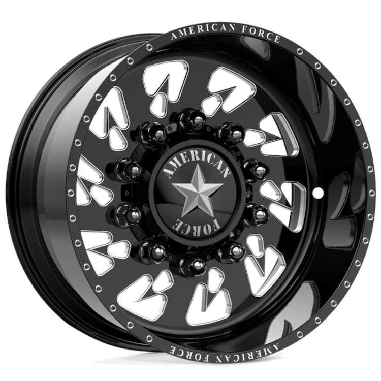 American Force Sideways SSBR Black Machined wheel