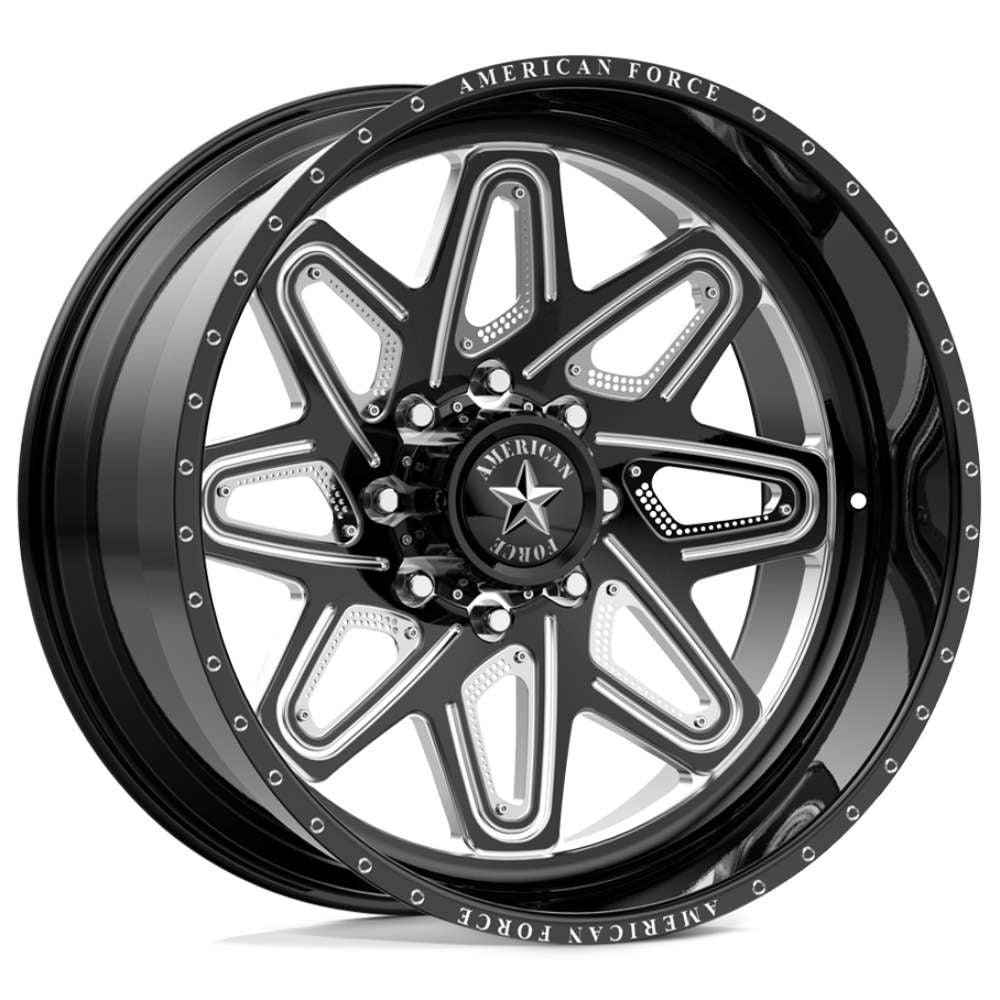 American Force Stellar CCFP Black Milled wheel
