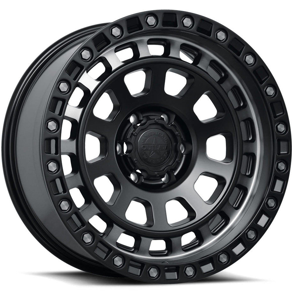 American Outlaw Maverick Satin Black with a Simulated Beadlock Wheel