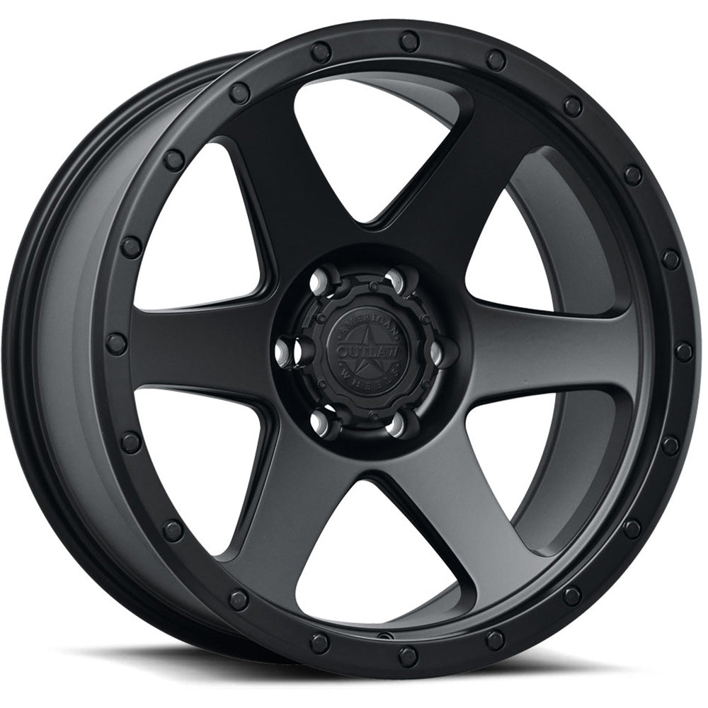 American Outlaw Sidewinder Satin Black Wheel