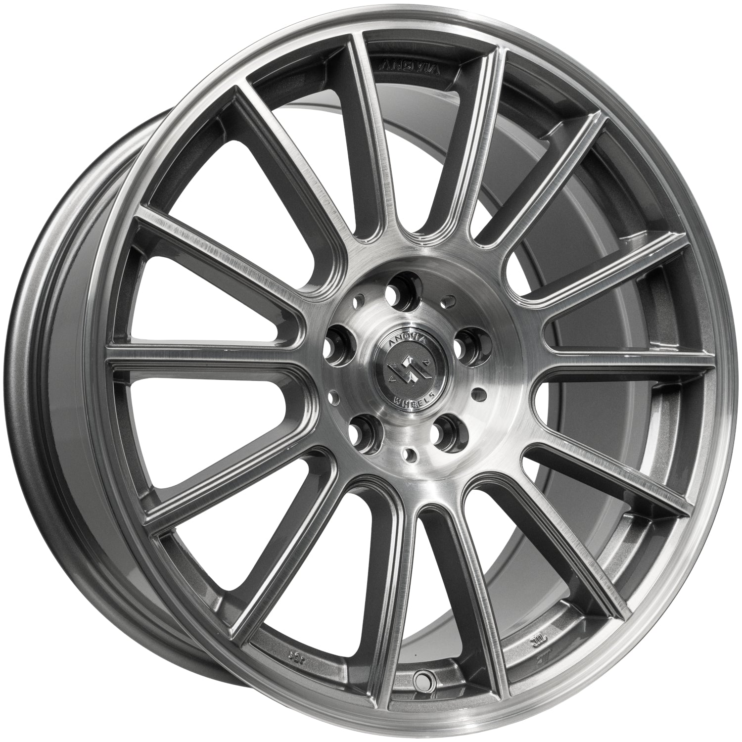 Anovia Kenzo Gunmetal with Brushed Spoke Faces Wheel