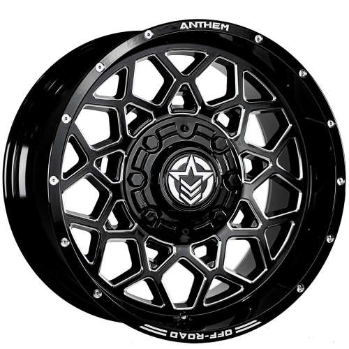 Anthem Off-Road Avenger Gloss Black with Milled Spoke Edges