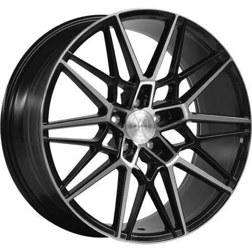 Axe CF1 Gloss Black with Mirror Machined Spoke Faces