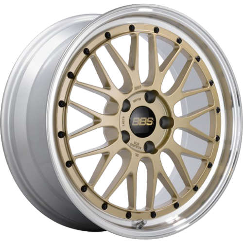 BBS LM Gold with a Diamond Cut Machined Lip