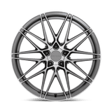 Beyern DAMON 18x9.5 +40 Matte Gunmetal Brushed Face premium Euro wheel