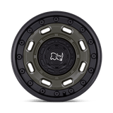 Black Rhino Atlas 17x8.5 -10mm Olive Green with Black Lip
