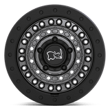 Black Rhino BARRICADE 17x8.5 0 Gun Black with Black Rock Guard   truck wheel