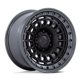 Black Rhino BR014 SAHARA 17x9 0mm Matte Black with Gunmetal Lip