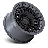 Black Rhino Sahara 17x9 0mm Matte Black with Gunmetal Gray Lip