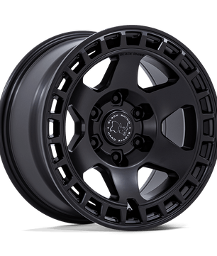 Black Rhino Hard Alloys Bahari 17x8.5 +25 Matte Black