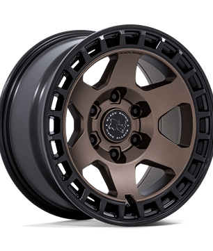 Black Rhino Hard Alloys BR022 BAHARI 17x8.5 -10 Burnt Bronze with Matte Black Lip