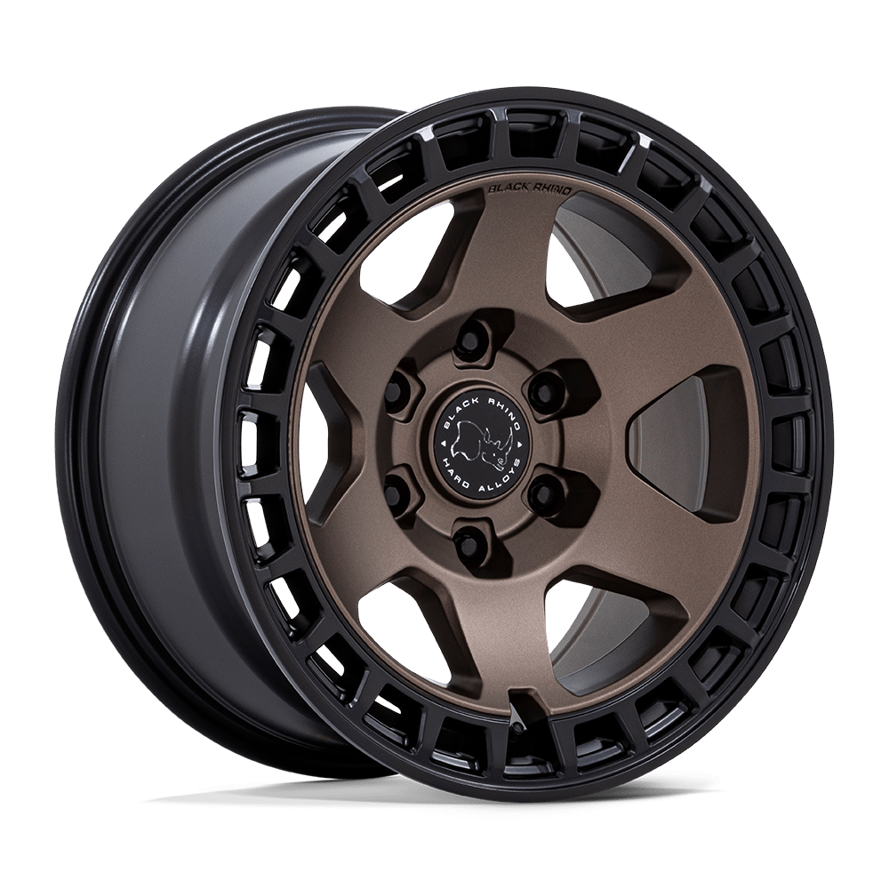 Black Rhino Hard Alloys BR022 BAHARI 17x8.5 -10 Burnt Bronze with Matte Black Lip