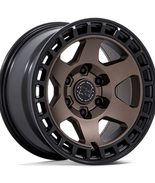 Black Rhino Hard Alloys BR022 BAHARI 17x8.5 -10 Burnt Bronze with Matte Black Lip